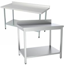 Arbeitstische mit Aufkantung