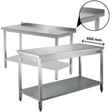 Arbeitstische 600 mm Tief