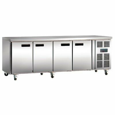 Profi Kühltisch mit 4 Türen GN1/1-2230x700x860mm 