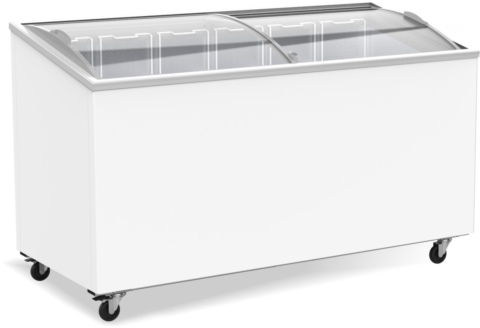 Tiefkühltruhe mit Glasschiebedeckeln | 461 Liter | 6 Körbe