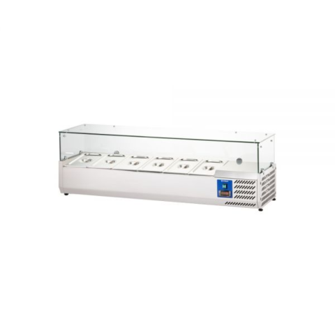 STARLINE Kühlaufsatzvitrine, 6x GN 1/3, 1500x395x400 mm