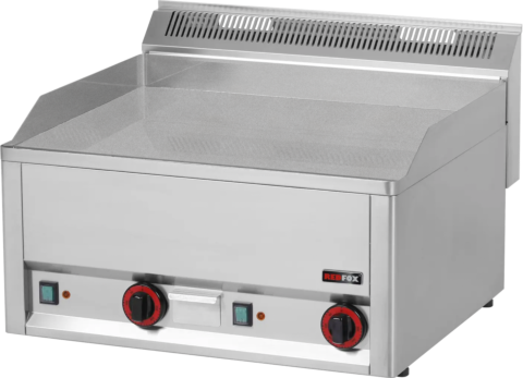 Elektro-Grillplatte 2 Heizzonen Grillfläche glatt hartverchromt Auftischgerät