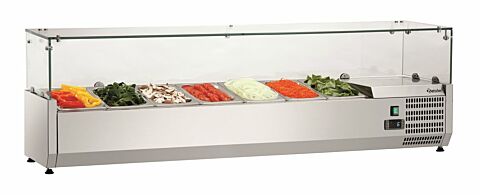 Bartscher Kühlaufsatzvitrine GL4 7 x 1/4 GN