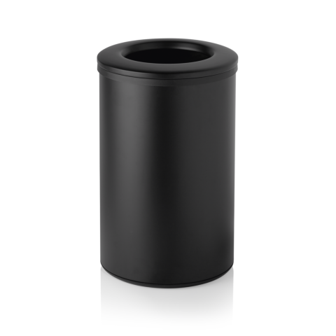 Abfalleimer, Ø 35,5 cm, 40 Liter, schwarz