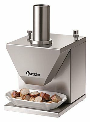 Bartscher Elektro Currywurst Schneider mit Doppel Sichelmesser-Gastro-Germany