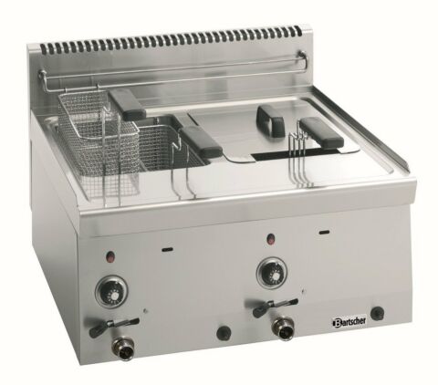 Bartscher Gas-Fritteuse mit 2 x 8 Liter