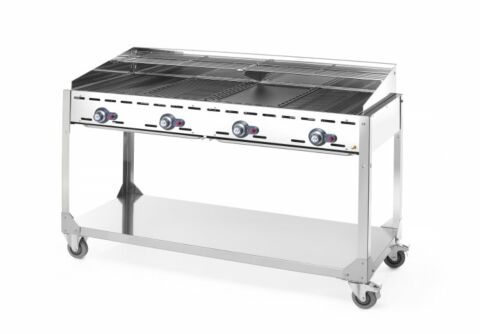 HENDI Grillsystem Green Fire 4 Brenner, Räder Profi Line