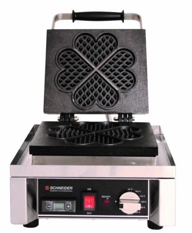 Schneider Waffel-Eisen Herzform für 4 Herzen mit Timer-Gastro-Germany