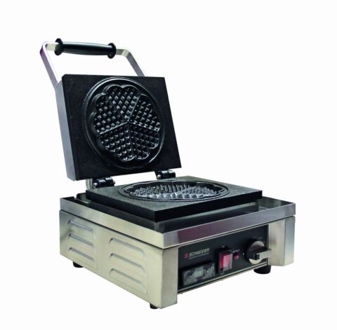 SCHNEIDER Waffel-Eisen mit Timer "Herz 5", 420x300x295 mm, 1600 W