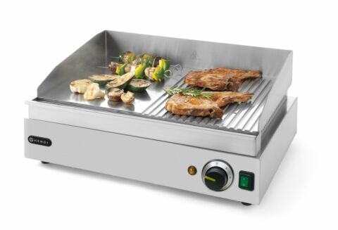 HENDI Grillplatte Profi Line 1/2glatt 1/2gerillt 230V 2400W