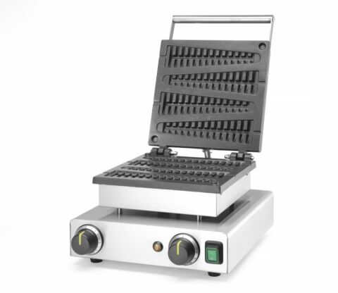 HENDI Waffeleisen Lollipop, 4-Waffeln 255 mm lang