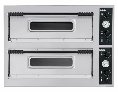 HENDI Pizzaofen BASIC XL 44, 2 Kammern, 400 V/12000 W, 1000x955x(H)745 mm