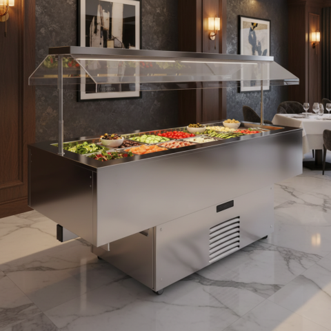 Salatbar Isola 4M VT Inox für 4 GN 1/1