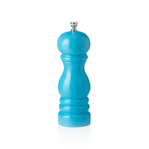 Salzmühle mit Keramikmahlwerk CLASSIC MILL, Höhe 15 cm, türkis glänzend, Holz