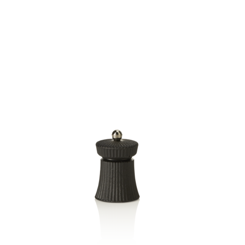 Salzmühle mit Edelstahl Mahlwerk IRON CRUSH, Höhe 9,5 cm, schwarz, Gusseisen
