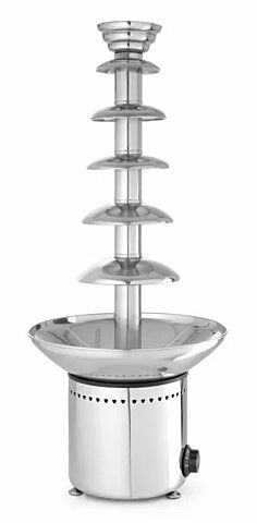 HENDI Schokoladenbrunnen 6 Ebenen Edelstahl mit Warmhaltefunktion, 8 kg Kapazität