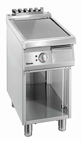 Elektro Griddleplatte mit Stahlplatte gerillt