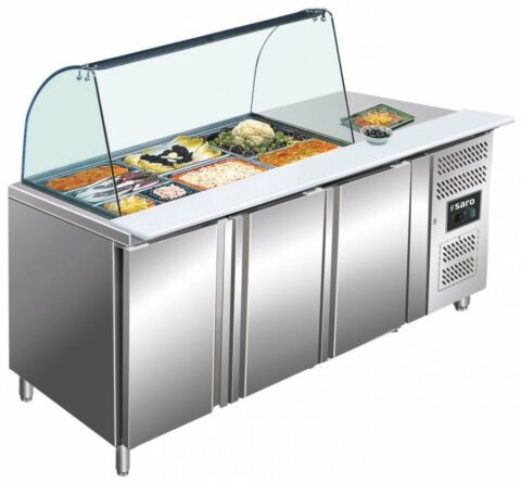 SARO Saladette mit Glasaufsatz GN 3100 TNS-Gastro-Germany