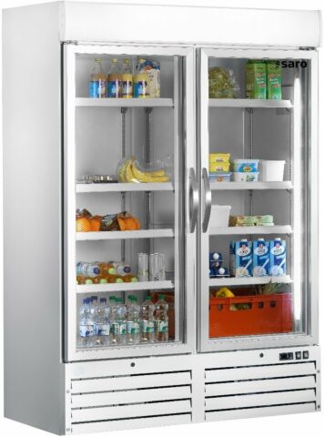 SARO Kühlschrank mit Glastür, 2-türig - weiß G 920
