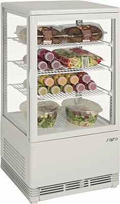 SARO Mini-Umluftkühlvitrine SC 70 weiß-Gastro-Germany