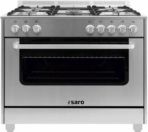 SARO Gas-Herd 5 Brenner mit Elektrobackofen TS95C61LX
