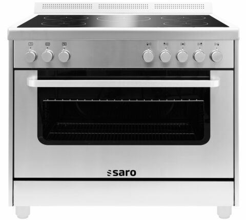 SARO Induktionsherd +Elektrobackofen TS95IND61X silber