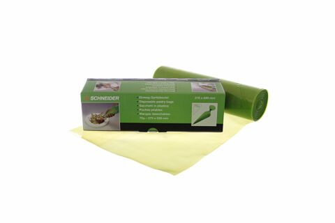 EW-Spritzbeutel, ECO, gechlossene Spitze, 530 x 275 mm, 70 my, Farbe grün,100 Stk.