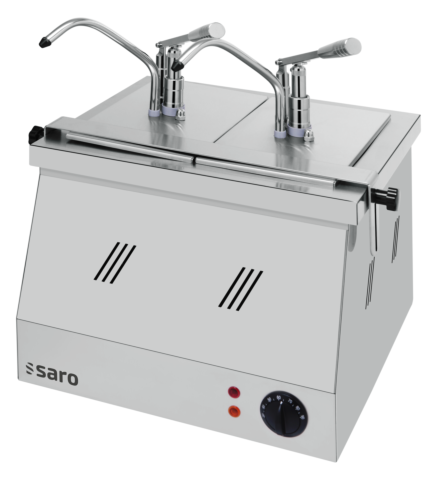 SARO Bain Marie 2 x 1/4 GN 200 mit Dispenser BM-0214