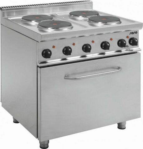SARO Elektroherd mit Elektrobackofen E7/CUET4LE-Gastro-Germany