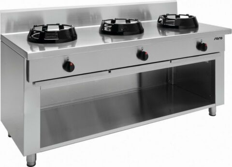 SARO Wok-Gasherd mit offenem Unterbau CC/03-Gastro-Germany