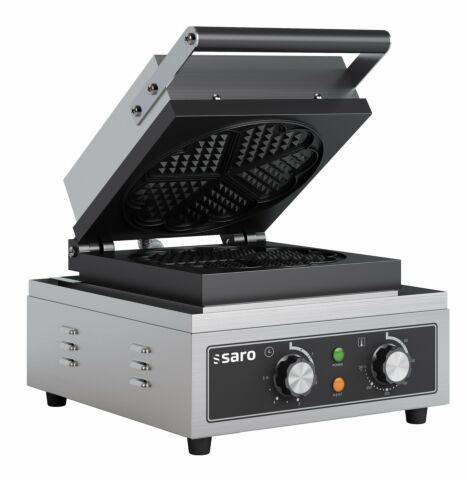 SARO Waffeleisen ILONA für Herzform Waffeln, Timer