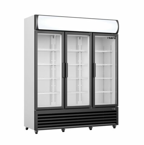SARO Kühlschrank mit 3 Glastüren + Werbetafel, GTK 1065