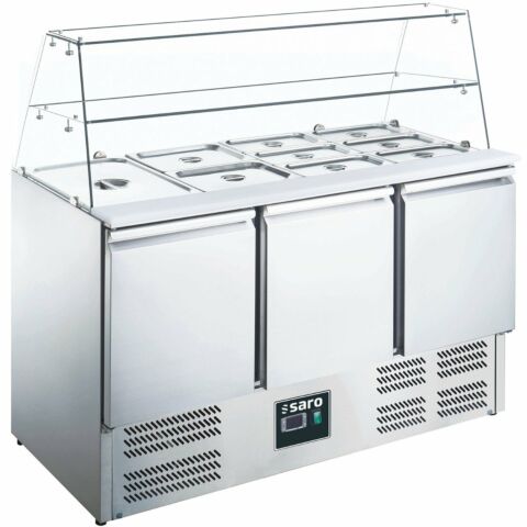 SARO Saladette ES 903 G mit Glasaufsatz für 4x 1/1 GN