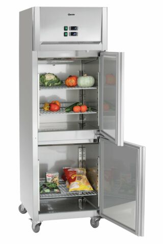BARTSCHER Edelstahl Kühl-/Tiefkühlschrank 484 Liter, 2/1 GN, Breite 645mm