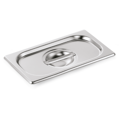 GN Deckel GN CORE 1/4, mit Löffelaussparung, Chromnickelstahl
