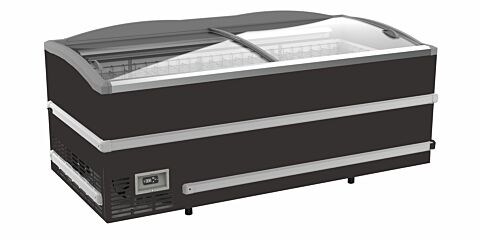 SUPERMARKT Tiefkühltruhe CS Schwarz, 864L, Breite 2008mm