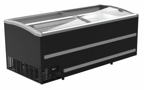 SUPERMARKT Tiefkühltruhe CS Schwarz, 985L, Breite 1879mm
