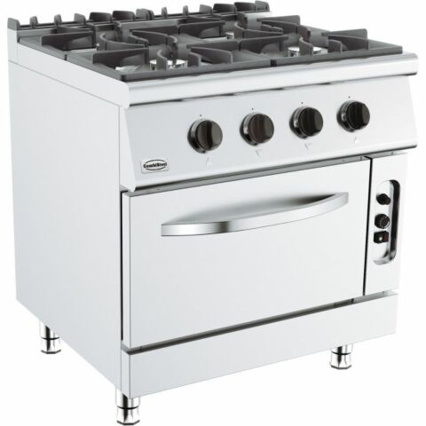 CombiSteel Base 700 Gasherd 4 Br. Mit Gasbackofen