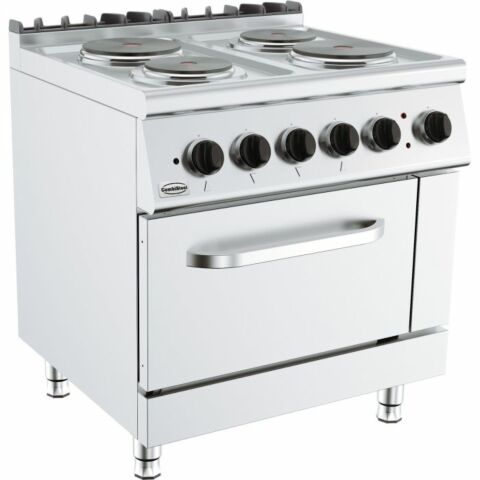 CombiSteel Elektroherd 4 Platten, 2x 2,25kW, 2x 1,85kW mit Backofen