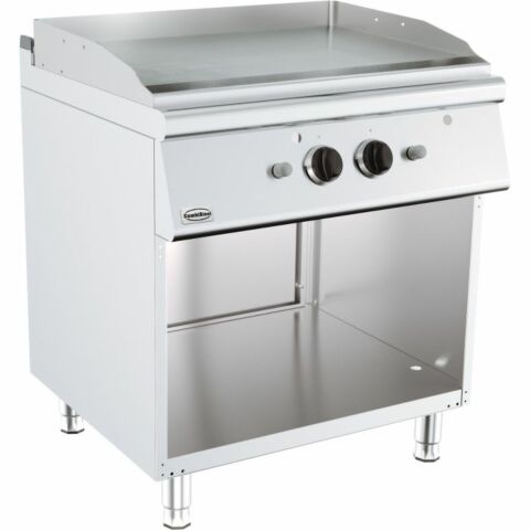 CombiSteel Gas Grillplatte glatt chrom 13kW, 800x700x900mm