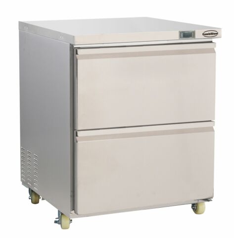 Umschaltbarer Kühl-/Tiefkühlschrank mit 2 Schubladen, 185 Liter