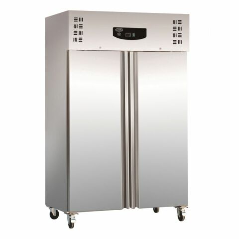 Edelstahl Doppeltür-Kühlschrank 1200L,1340x800x2010mm