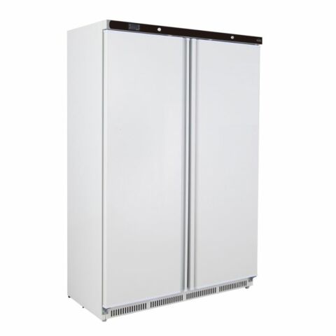 Combisteel Kühlschrank Weiß 2 Türen 1215 mm