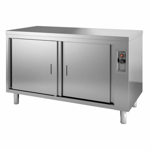 Combisteel Wärmeschrank 1000 mm Drehtüren Edelstahl