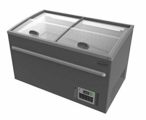 SUPERMARKT Tiefkühltruhe CS grau, Breite 1450 mm
