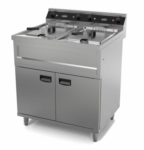 CombiSteel Fritteuse, 2x 400 V / 2x 9 kW, 2x 12 Liter