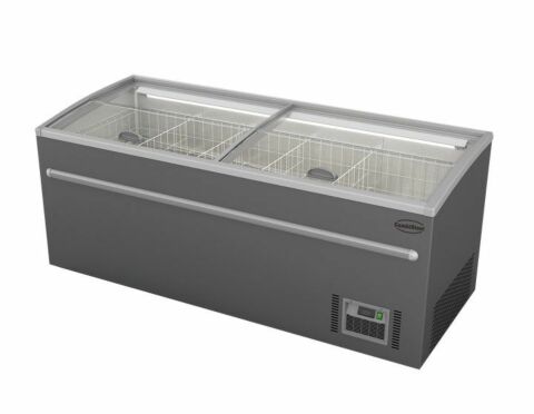 SUPERMARKT Tiefkühltruhe CS grau, Breite 2100 mm