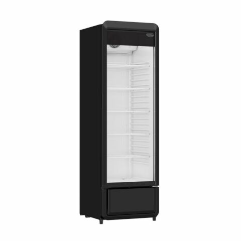 Combisteel Kühlschrank 1 Glastür Schwarz PIB280R 540 mm