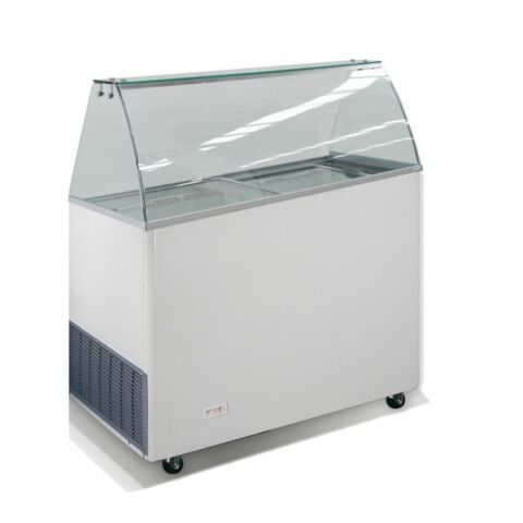 Combisteel Speiseeisvitrine Corsica 6×5 L Weiß 909 mm