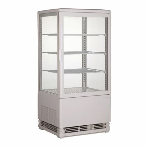 Kühlvitrine 68L Weiss